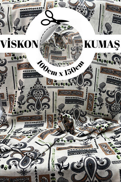 kumaş sarayı Viskon Kumaş Elbiselik Tuniklik Dökümlü Nefes Alan Kumaş - 150 c...