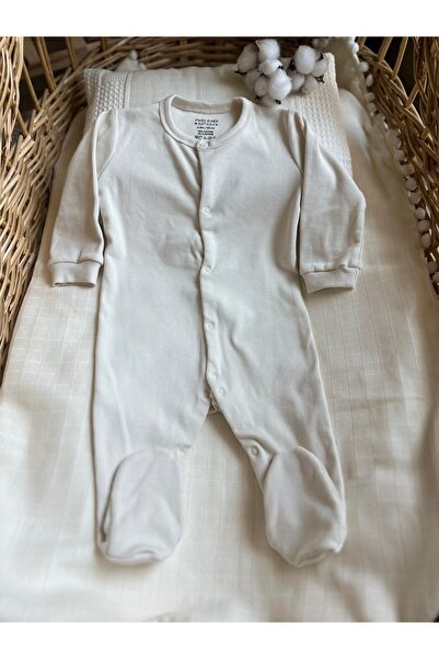 PURE BABY NATURA Mink Color Jumpsuit with Front Snaps