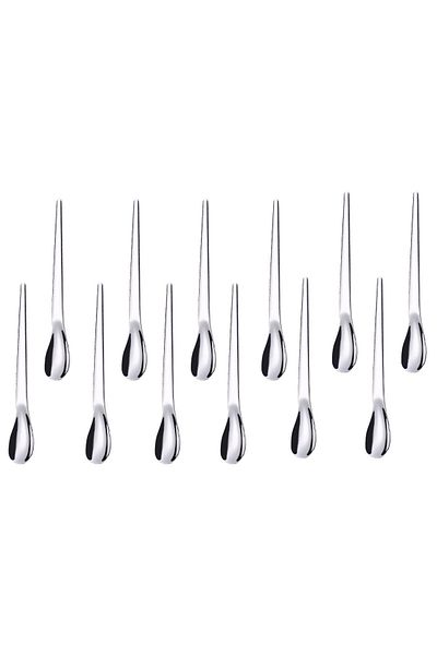 Chavin 304 Steel 12 Pieces Gray Luxury Modern Tea Spoon Coffee Cup Spoon Cin581By-12
