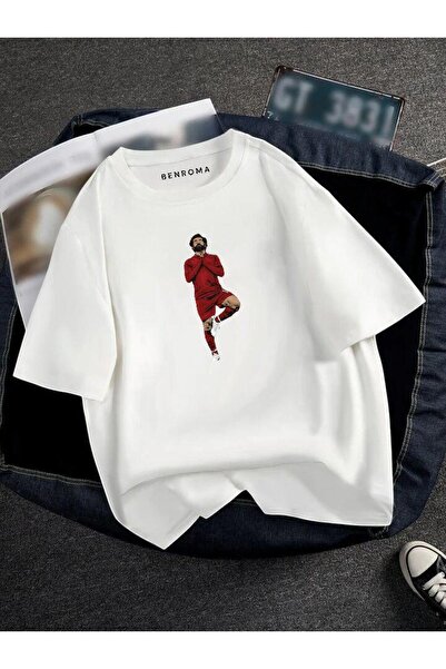 DM DOLCE MORE TRICOU UNISEX CU IMPRIMEU JUCĂTOR DE FOTBAL OVERSIZE CU IMPRIMEU