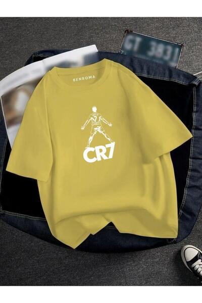 DM DOLCE MORE TRICOU UNISEX CU IMPRIMEU JUCĂTOR DE FOTBAL OVERSIZE CU IMPRIMEU