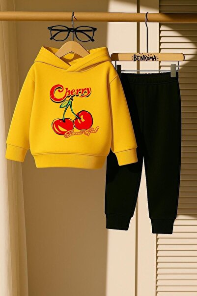 DM DOLCE MORE طقم رياضي للأطفال مطبوع عليه 3 خيوط من شيري