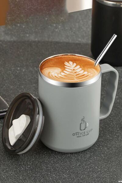 Weather Forecast 304 L Steel Gray 500 ml Coffee Hand Thermos Mug Mug Cin557Gr