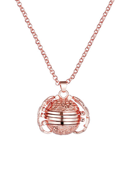 Chavin Rose içi Açılan 4 Resim Koyulan Kadın Kolye ef92rs