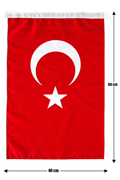 ihvan online Türk Bayrağı 40x60 Alpaka Kumaş