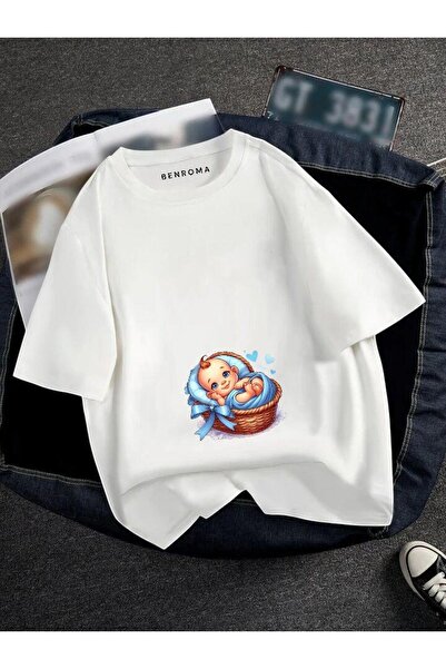 DM DOLCE MORE TRICOU CU IMPRIMEU PENTRU BEBE ÎN COȘUL DE MATERNITATE