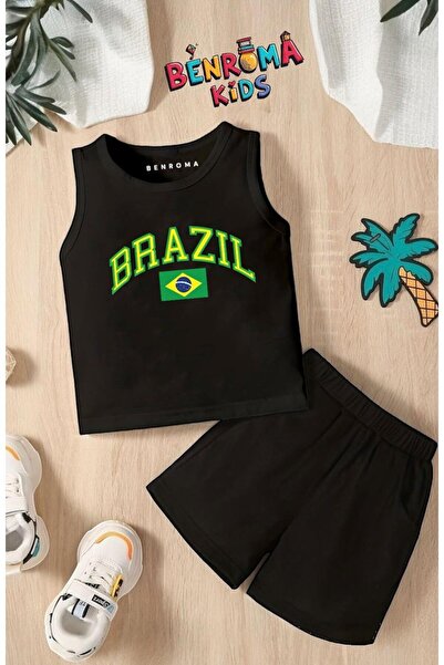 BENROMA BRAZILŠKE ŠORTSEVE I MAJICE SA ŠTAMPOM UNISEKS DEČJI SET