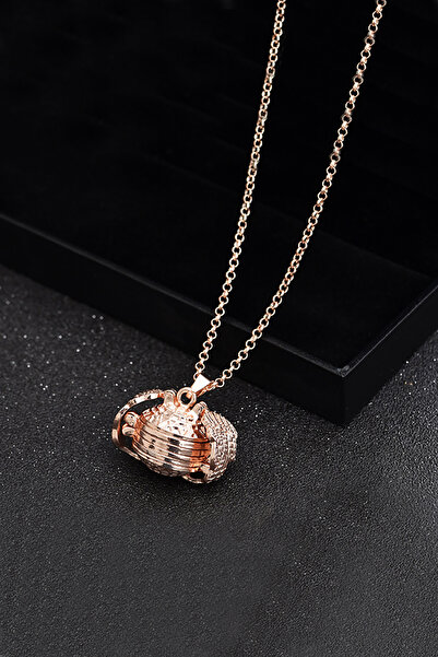 Chavin Rose içi Açılan 4 Resim Koyulan Kadın Kolye ef92rs