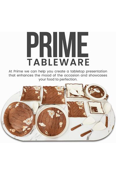 Prime  Melamine 47 Pcs Dinner Ware Set for 8 Persons