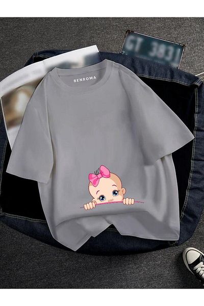 BENROMA Pregnant Printed T-Shirt