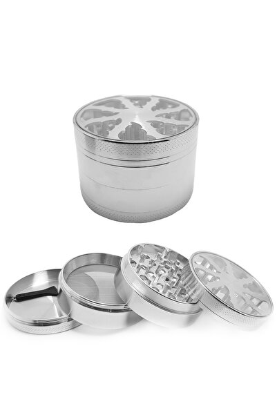Falconetti Silver 63 mm. Tütün Baharat Herbal Öğütücüsü Parçalayıcı rb83slv