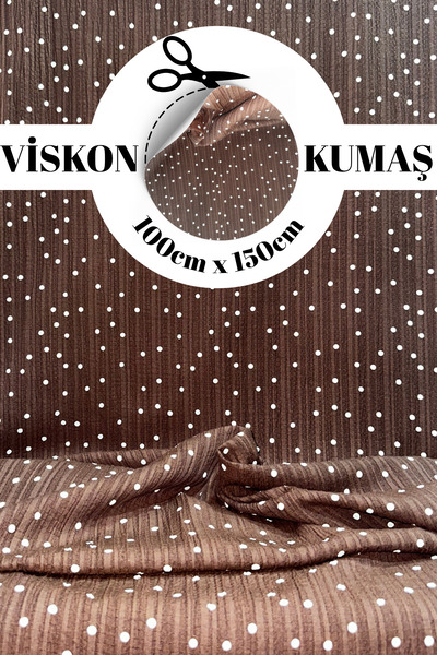 kumaş sarayı Viskon Kumaş Elbiselik Tuniklik Yumuşak Dokuma Kumaş - 150 cm En