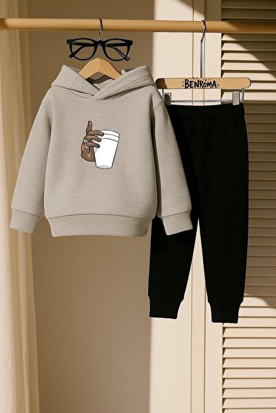 DM DOLCE MORE EL BARDAK ПЕЧАТЕН 3-ЧАСТЕН ДЕТСКИ СПОРТЕН КОМПЛЕКТ