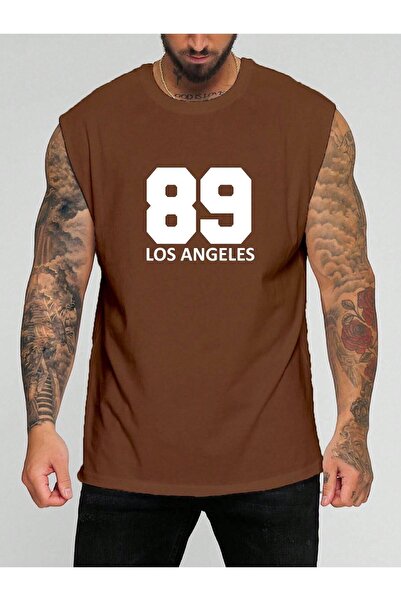 E-ROMA Αμάνικο μπλουζάκι με στάμπα