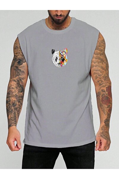 BENROMA Šarena Panda Štampano majica bez rukava