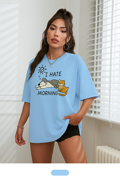 BENROMA Μπλουζάκι Unisex με στάμπα Cat