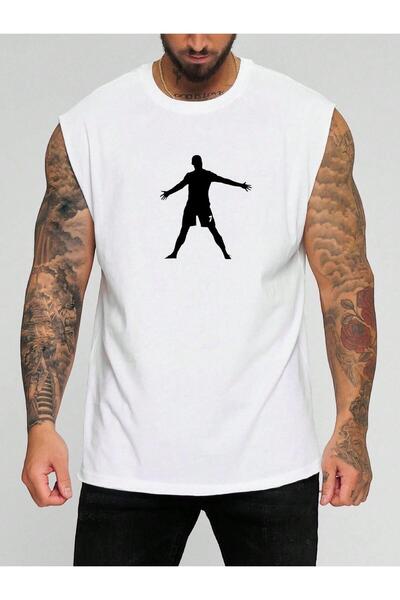 E-ROMA Tricou fără mâneci cu imprimeu pentru jucător de fotbal