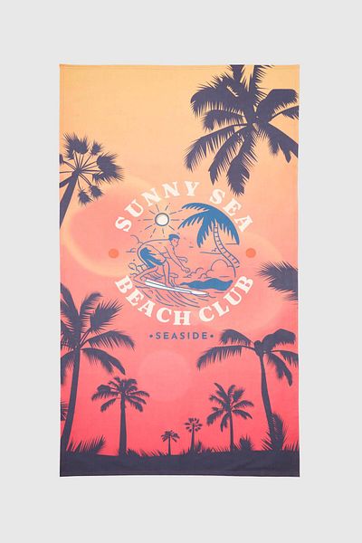 D'S Damat Ds Groom Red Beach Towel Microfiber 85X150 cm Super Absorbent Sand-Free Towel