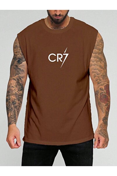 BENROMA Футболка без рукавів з принтом футболіста