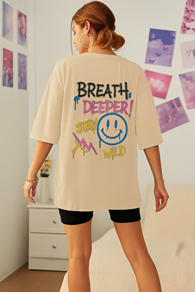 BENROMA Μπλουζάκι με στάμπα μεγάλου μεγέθους