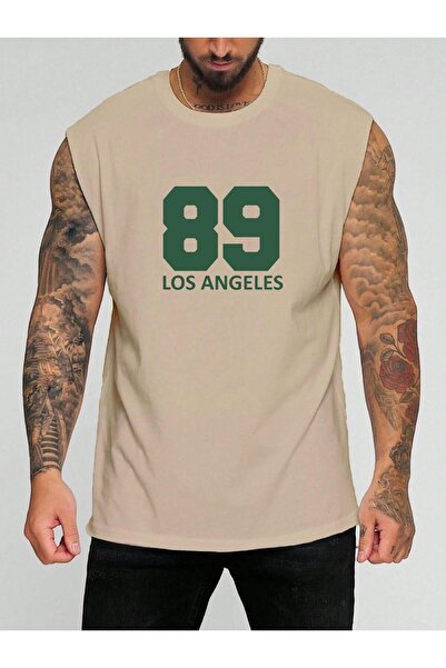 E-ROMA Αμάνικο μπλουζάκι με στάμπα