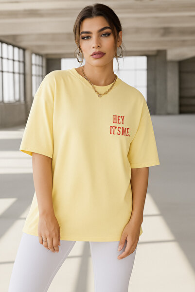 E-ROMA Hej, to sam ja Štampano Oversize kroj T-shirt