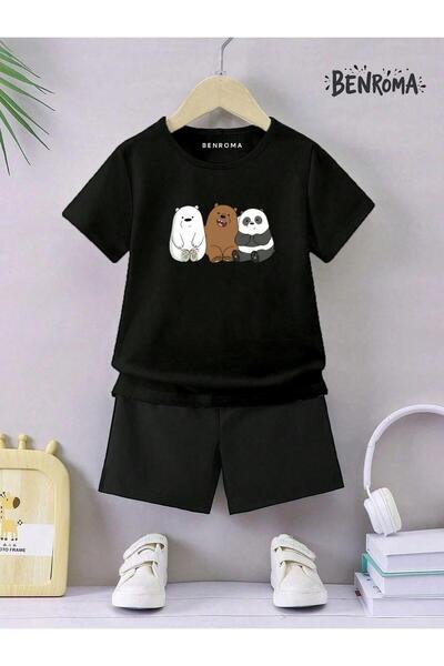 BENROMA Unisex set dječjih šortsa - Sa printom karaktera