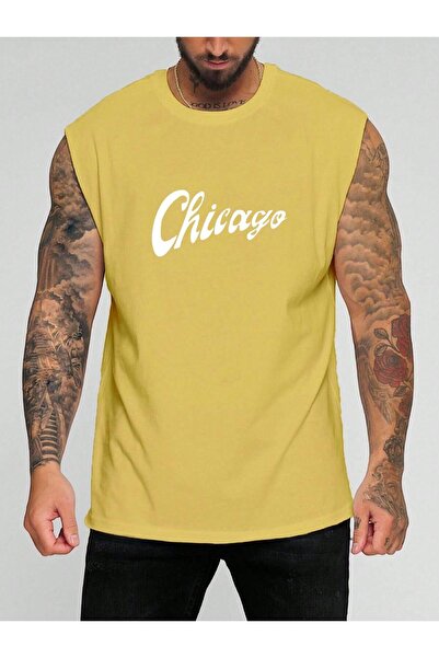 BENROMA Čikaška majica bez rukava sa printom