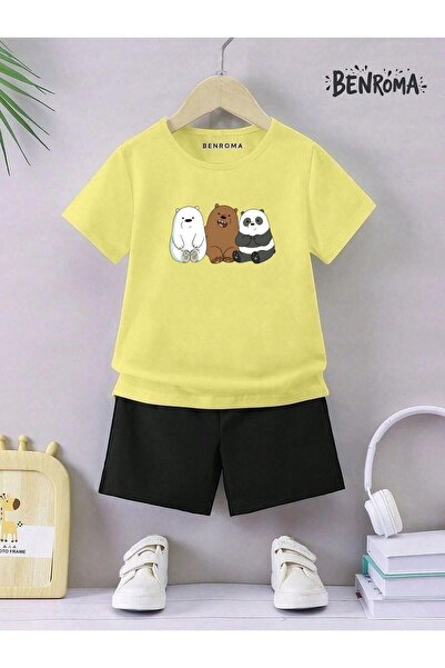 BENROMA Unisex set dječjih šortsa - Sa printom karaktera