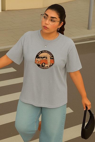 BENROMA Oversized San Francisco Woswos Printed Unisex T-Shirt