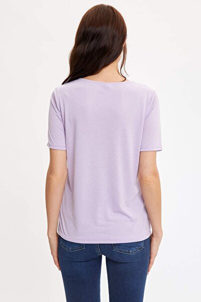 DeFacto Regular Fit V-neck Basic Short Sleeve T-Shirt K5057AZ20SP