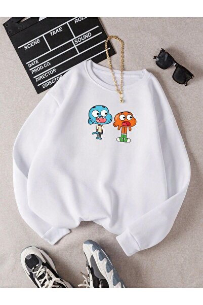 DM DOLCE MORE سترة رياضية للأطفال من القطن الممشط بثلاثة خيوط مطبوعة بتصميم غ...