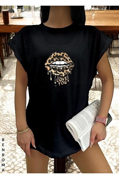 E-ROMA Αμάνικο μπλουζάκι με στάμπα