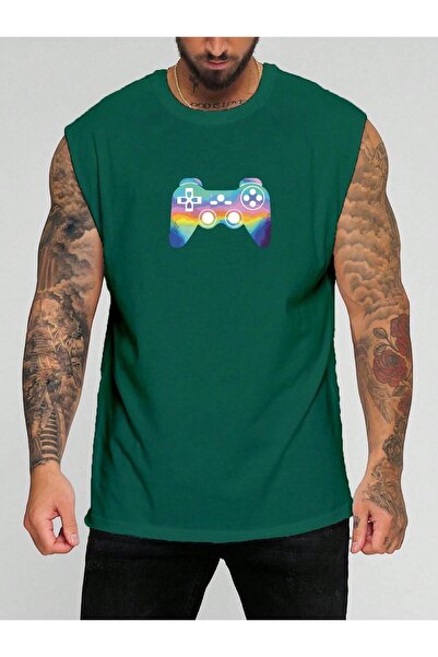 E-ROMA Tricou fără mâneci cu imprimeu Ps4