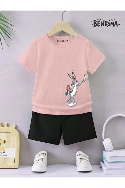 BENROMA Unisek dečiji šorc set - karakter štampan