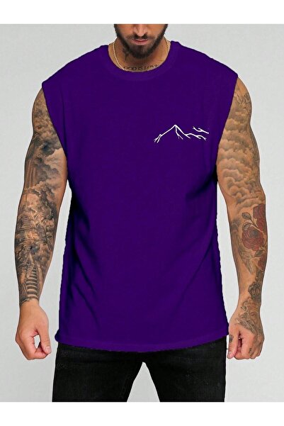 BENROMA Αμάνικο μπλουζάκι Mountain Printed