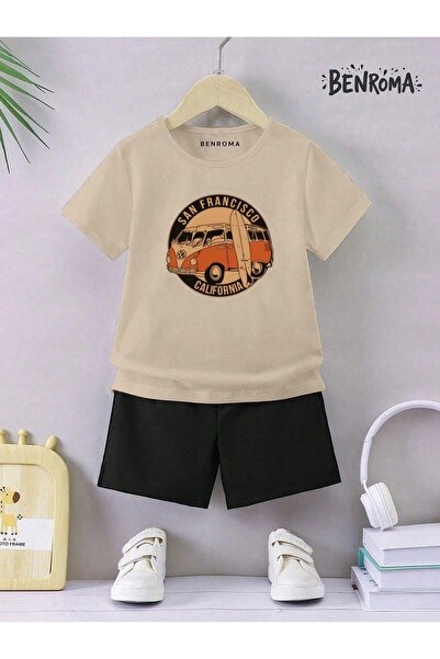 BENROMA Unisek dečiji šorc set - karakter štampan