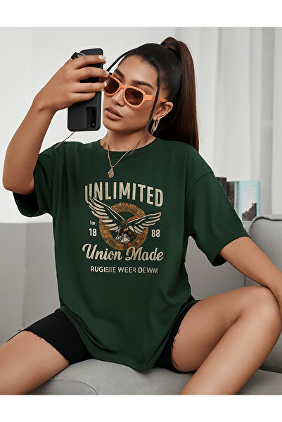 BENROMA Tricou oversize imprimat nelimitat