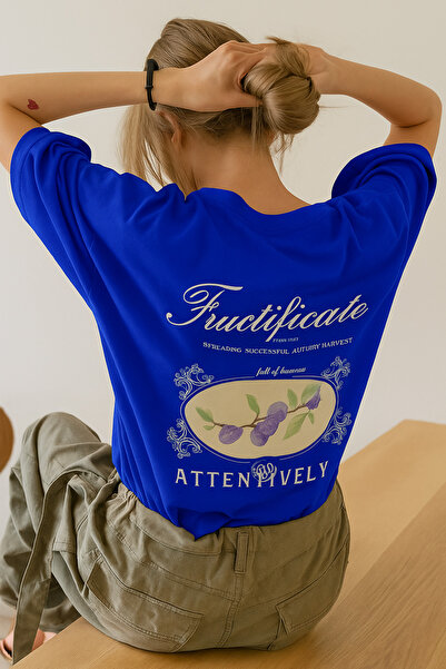 E-ROMA Φούτερ με στάμπα μεγάλου μεγέθους