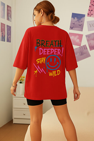 BENROMA Голяма тениска с щампи