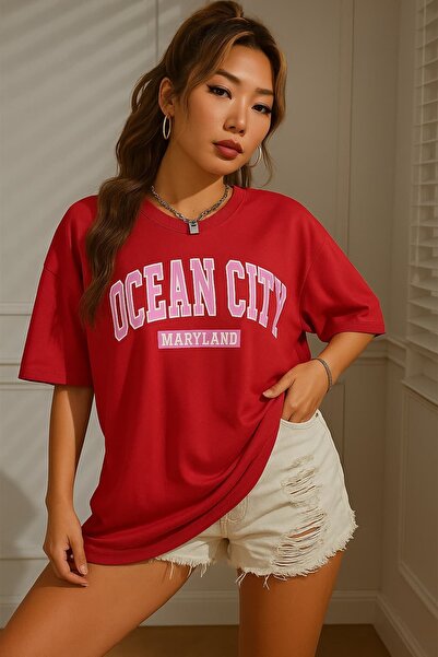 BENROMA Μπλουζάκι Unisex με στάμπα Ocean City