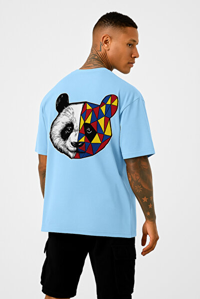 BENROMA Μαύρο μπλουζάκι με στάμπα Panda