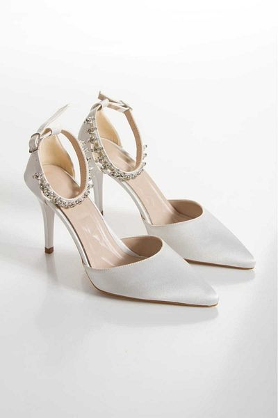 Zenvea Ankle Stone Heels Wedding Engagement for Special Occasions
