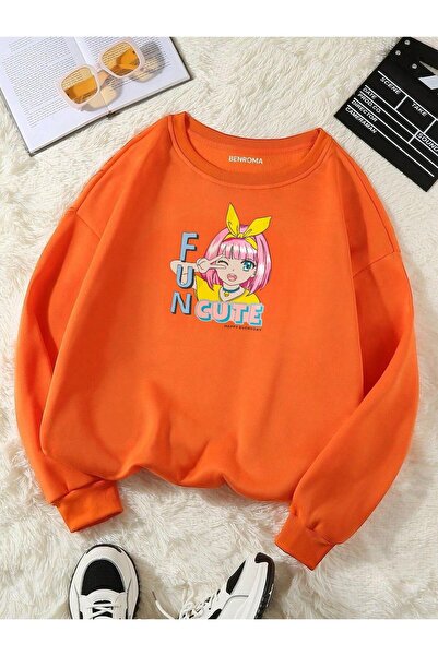 DM DOLCE MORE Hanorac unisex pentru copii, cu 3 fire, din bumbac pieptănat, c...