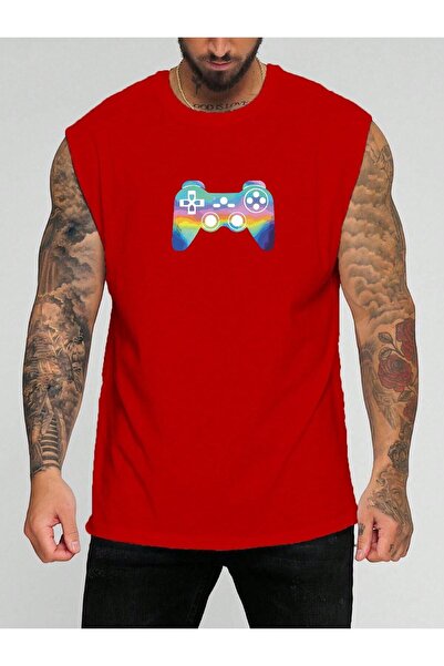 E-ROMA Tricou fără mâneci cu imprimeu Ps4