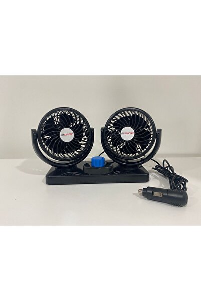 Genel Markalar Çakmaklık girişli çift başlıklı araç fanı oto fan vantilatör 1...
