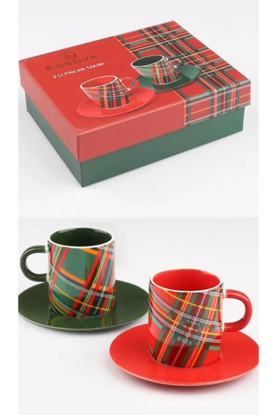Kosova Muba Consept Plaid 6 Persons Cup Set