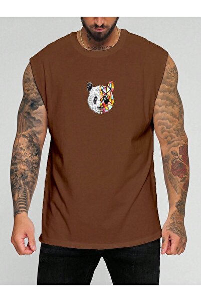 BENROMA Šarena Panda Štampano majica bez rukava