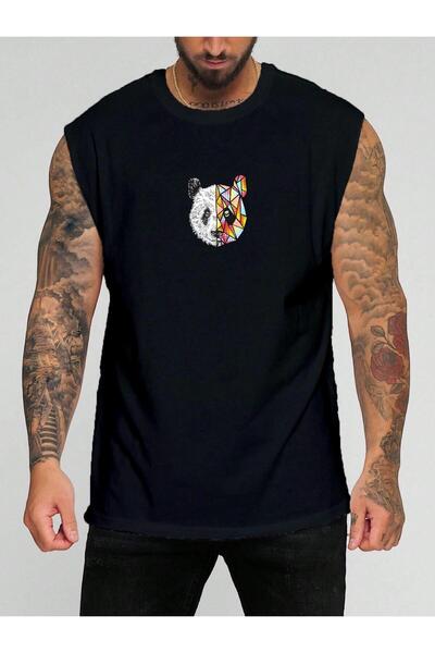 BENROMA Šarena Panda Štampano majica bez rukava