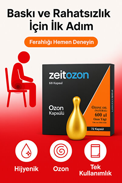 ZEİT OZON Ozon Destekli Hijyenik Bakım Kapsülü | Anal ve Genital Bölge İçin Ö...